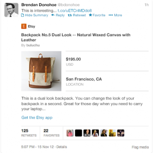 Twitter Product Card